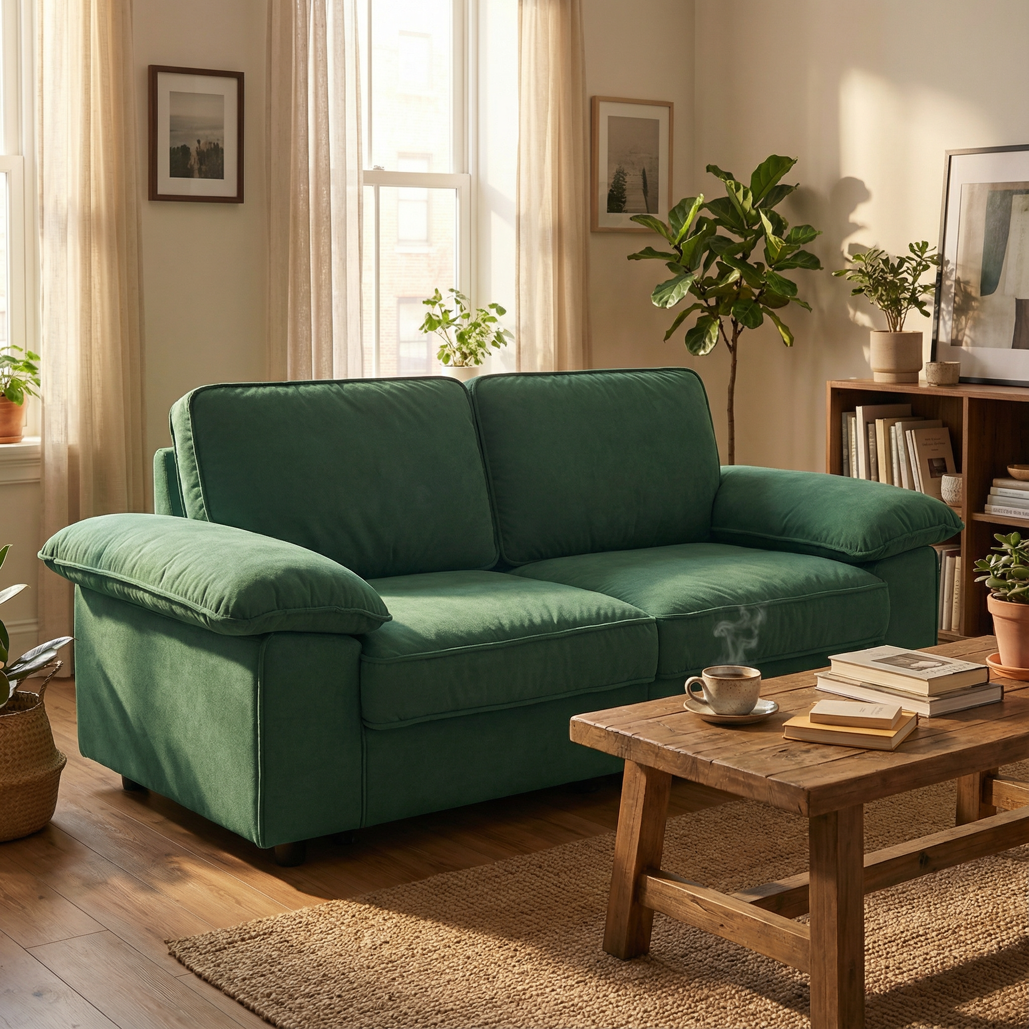 FX-P20M-2S-GR Modern Storage Sofa