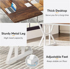 71" Farmhouse Dining Table for 6