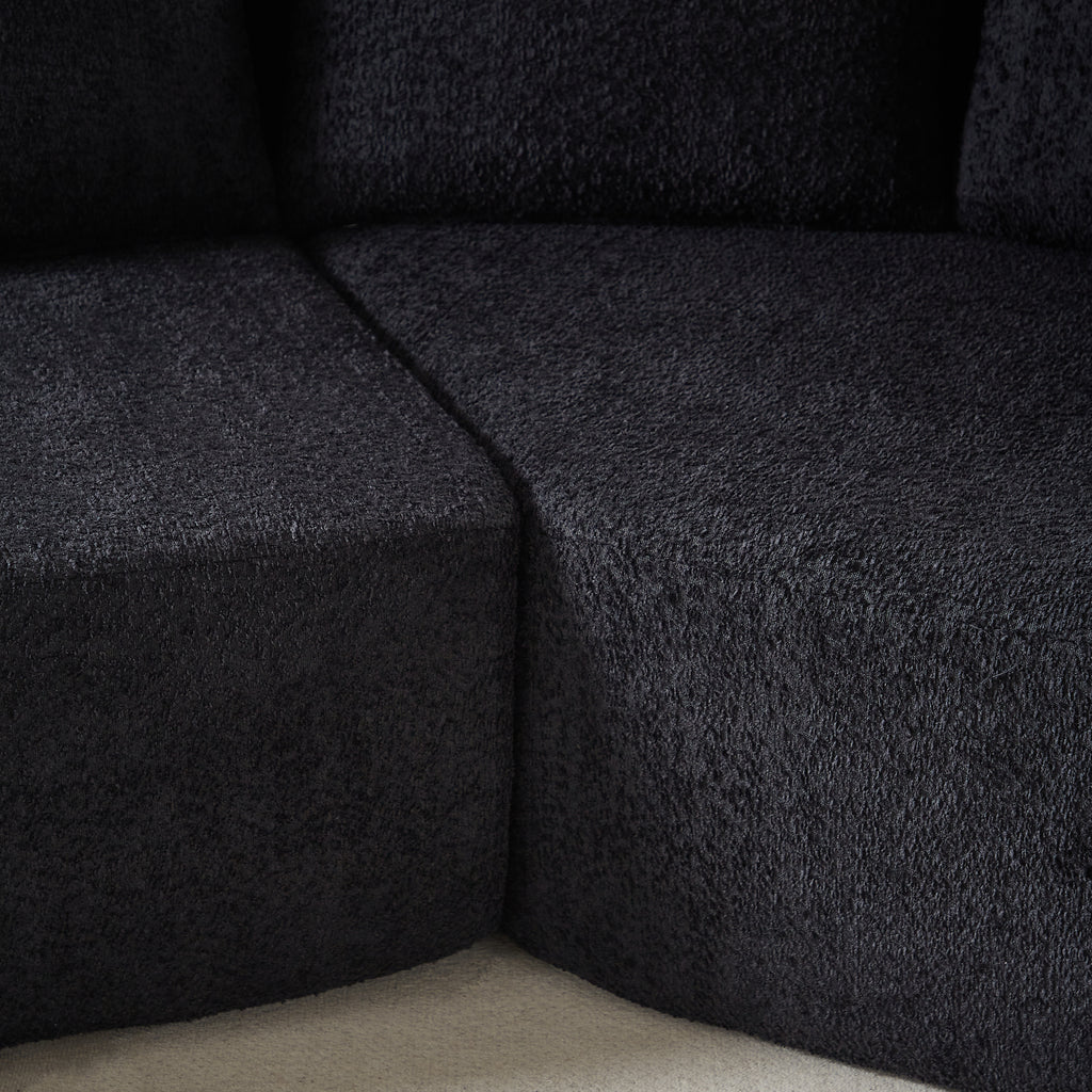Modular Sofa Set in Chenille Fabric