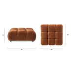 Marcel 36" Bubble Modular Cocktail Ottoman