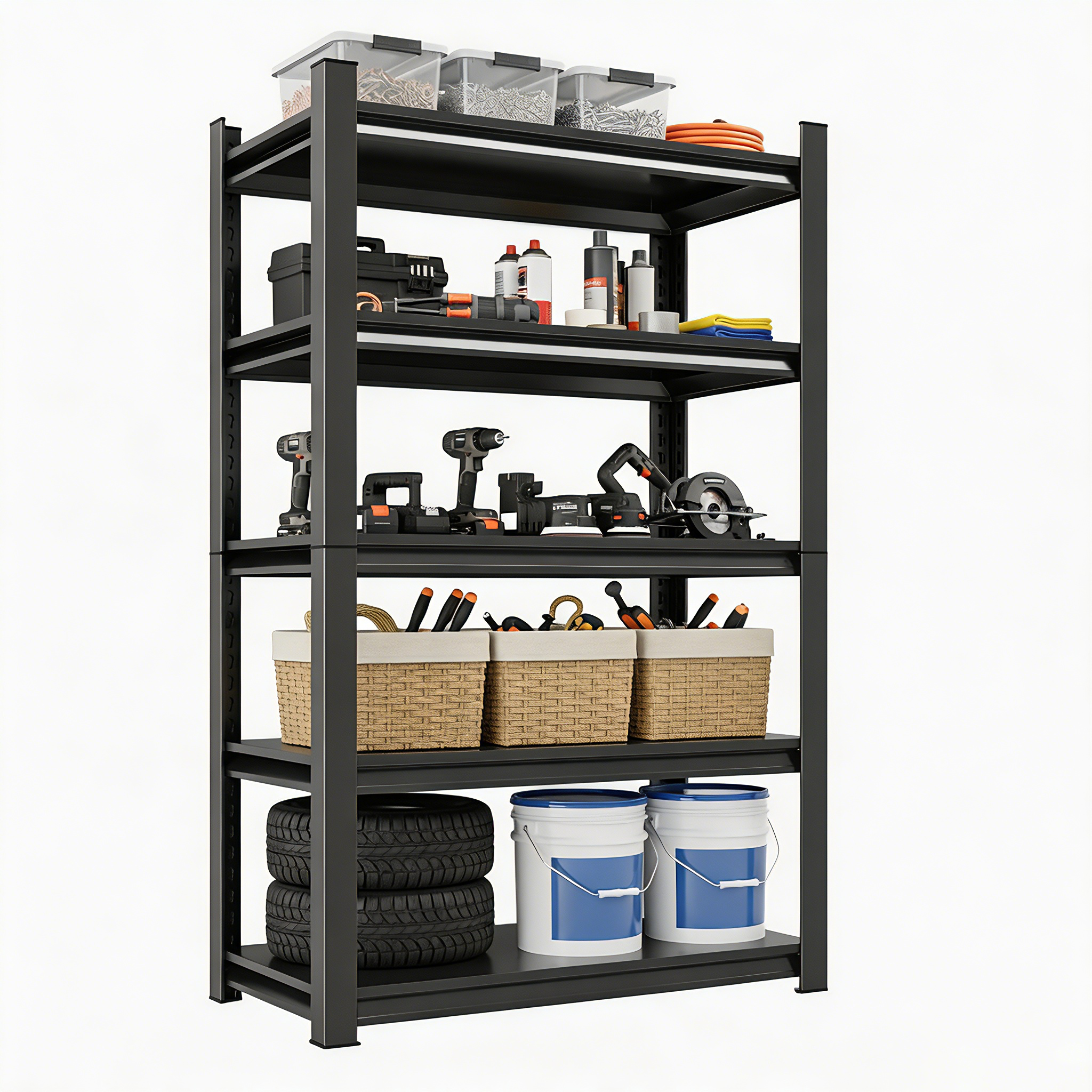 5-Tier Heavy Duty Metal Storage Shelving Unit