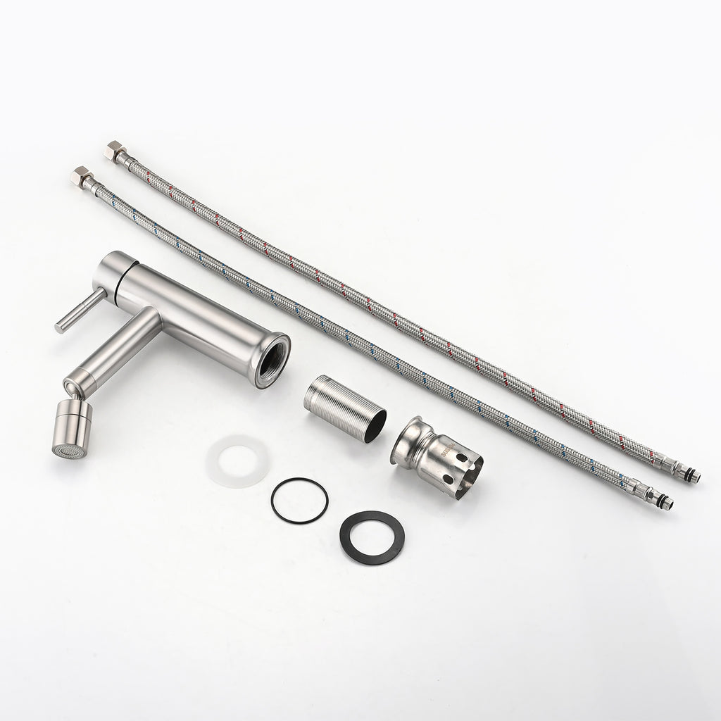 Brushed Nickel Bathroom Faucet for Bathroom Sink
