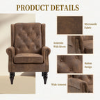 Wood Frame Armchair - Modern Accent Chair