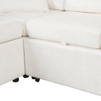 112.2" Sectional Sofa Pull-out Sofa Bed Sleeper
