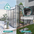 Heavy Duty Aluminum Greenhouse 6x6 FT