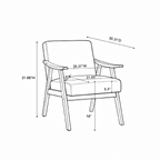 Classic Mid Century Modern Accent Chair