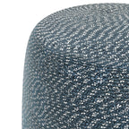 Bayley 20 Inch Wide Round Pouf in Aegean