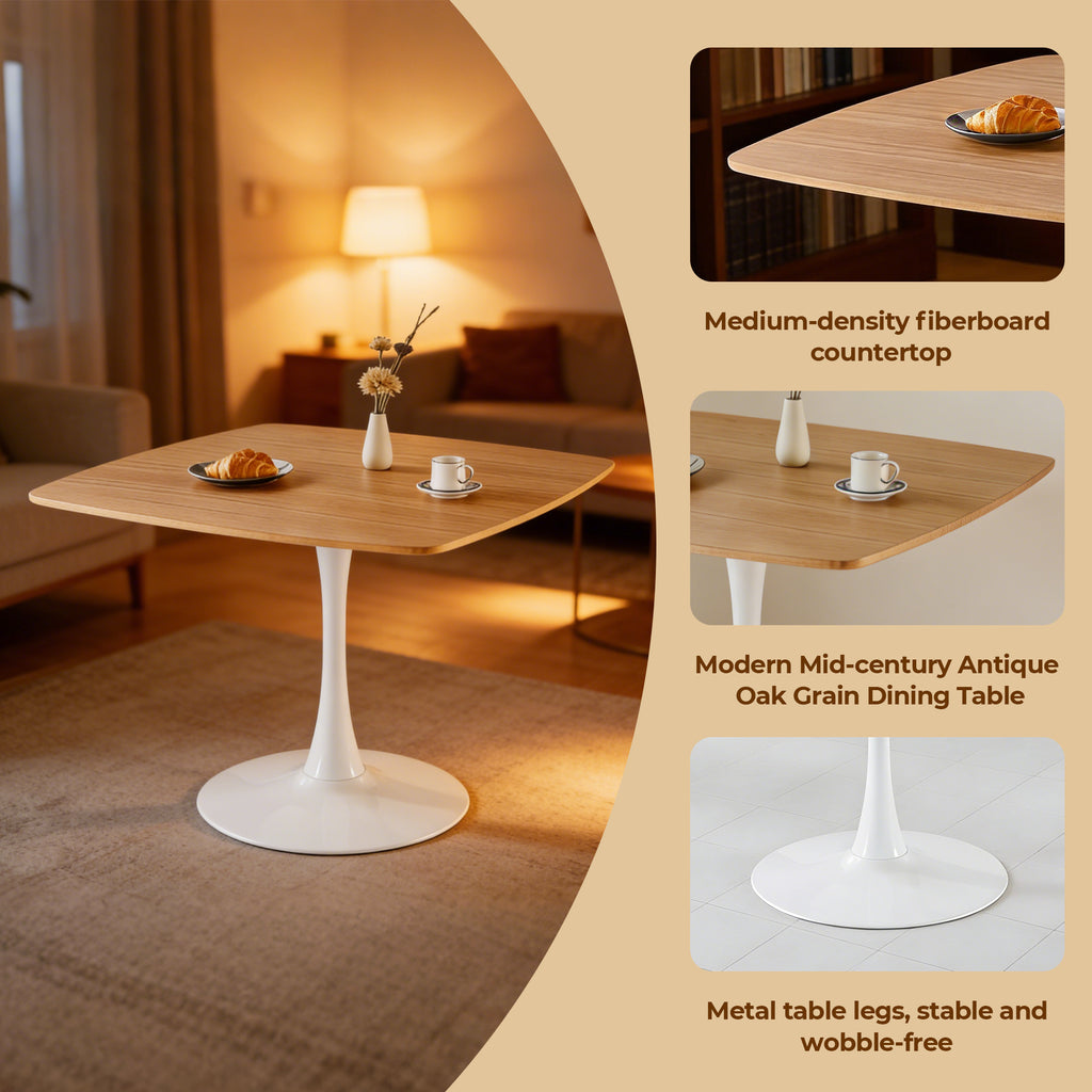 42 Inch Square Tulip Dining Table