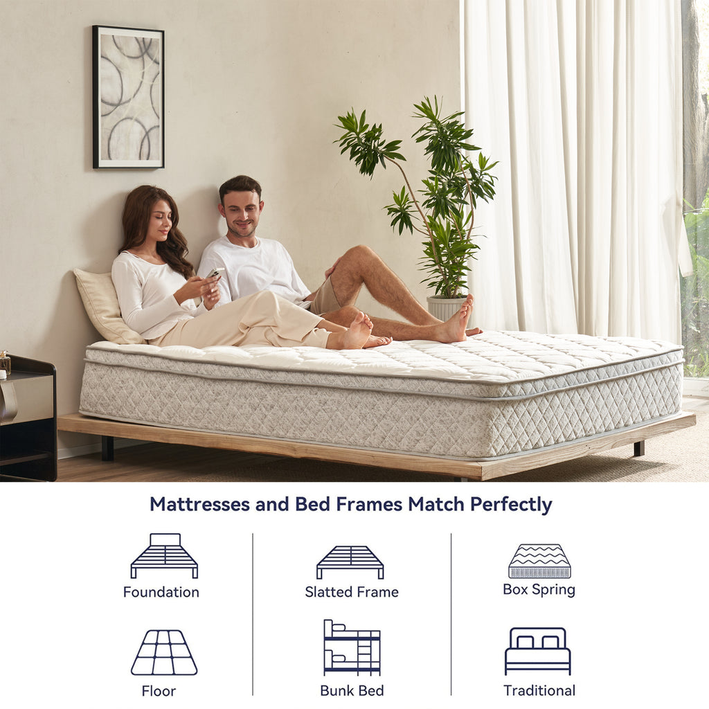 King Size 12 Inch Hybrid Mattress