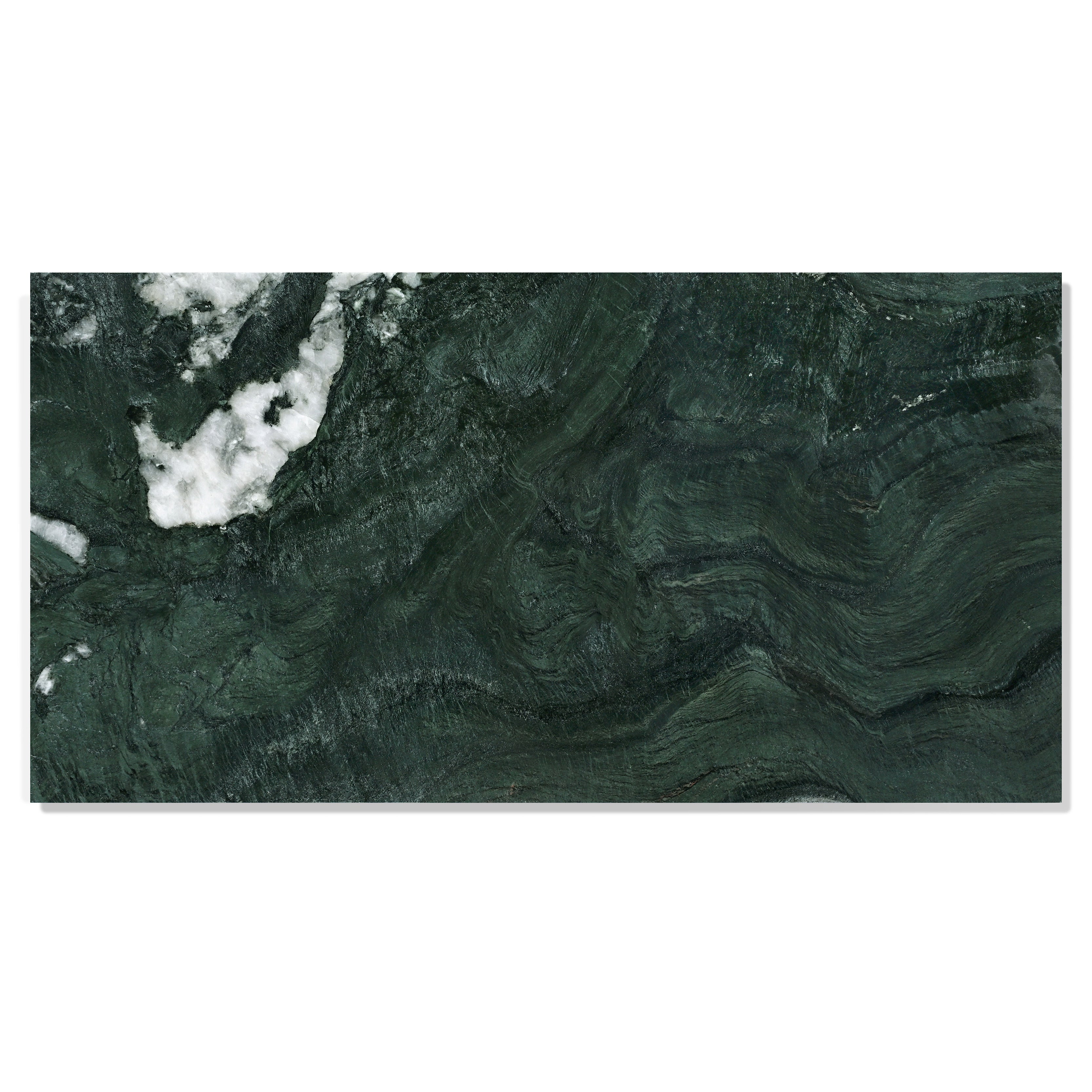 12x24 Green Natural Marble Polished Tile