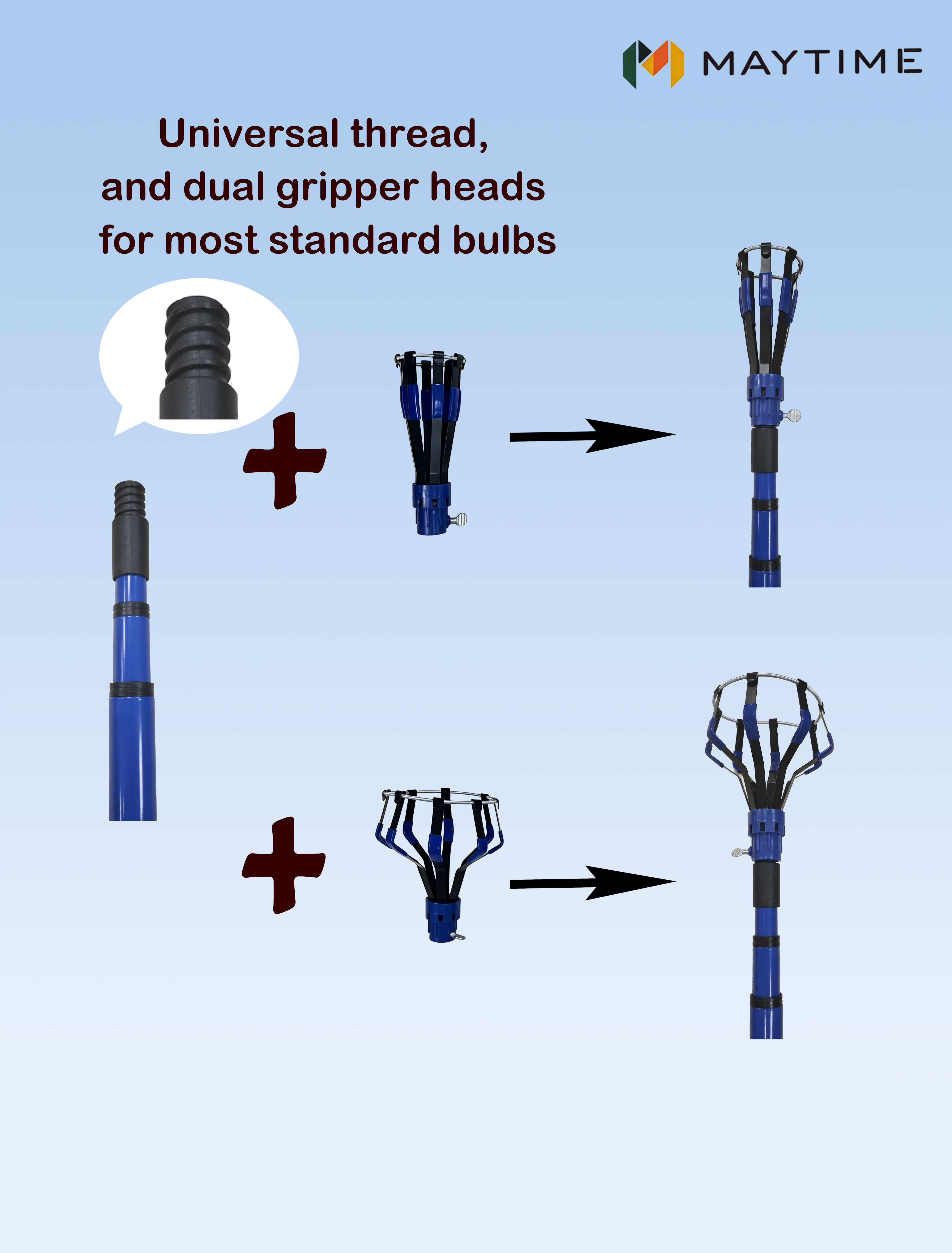 Bulb Changer Kit with 11 FT Pole