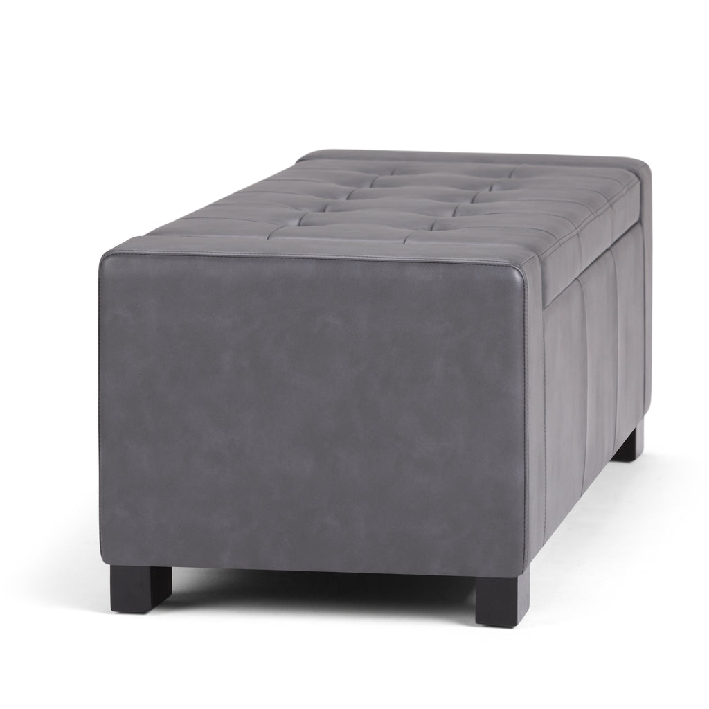 Laredo Large Storage Ottoman - Stone