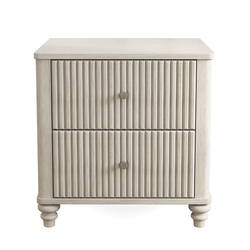 Fluted Nightstand 2-Piece Set