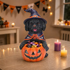 Halloween Labrador Puppy Statue