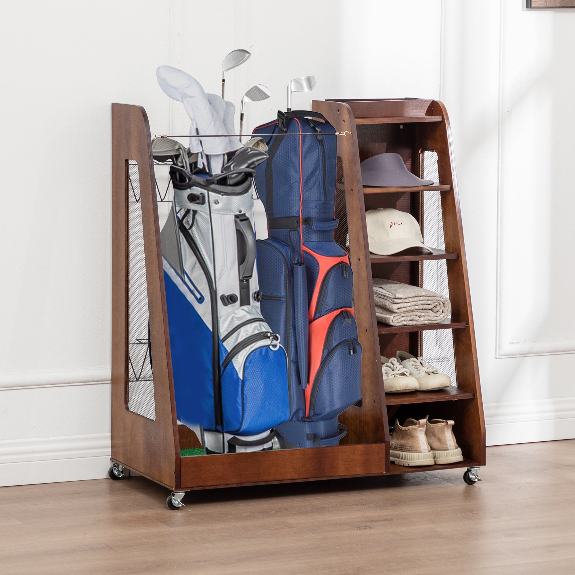 Golf Bag Organizer for Garage