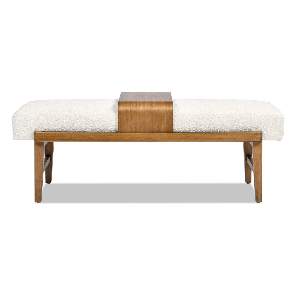 Billie 52" Modern Telephone Bench with Sliding Shelf