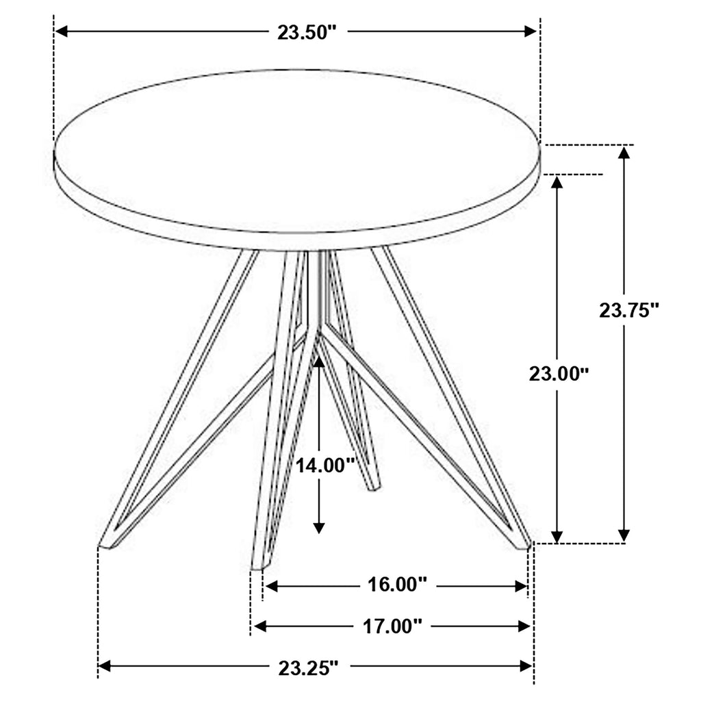 Garfield Cement 3-Piece Round Coffee and End Table Set
