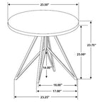 Garfield Cement 3-Piece Round Coffee and End Table Set