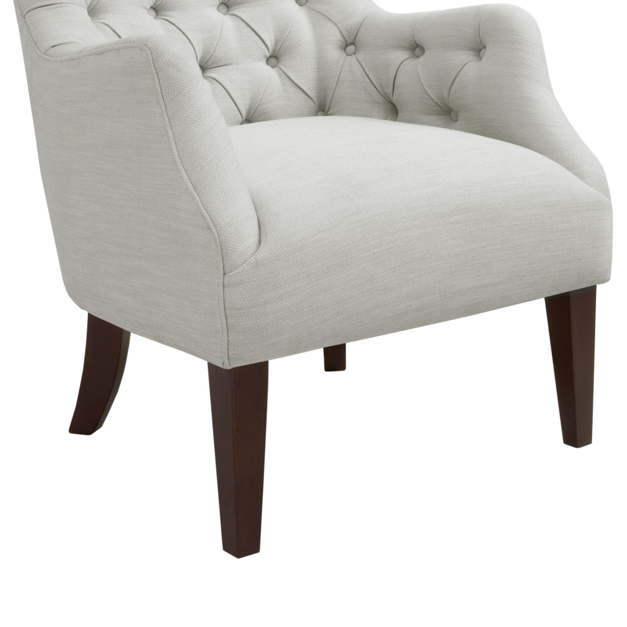 Button Tufted Wing Chair