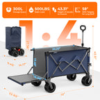 300L Beach Wagon with Expandable Tailgate