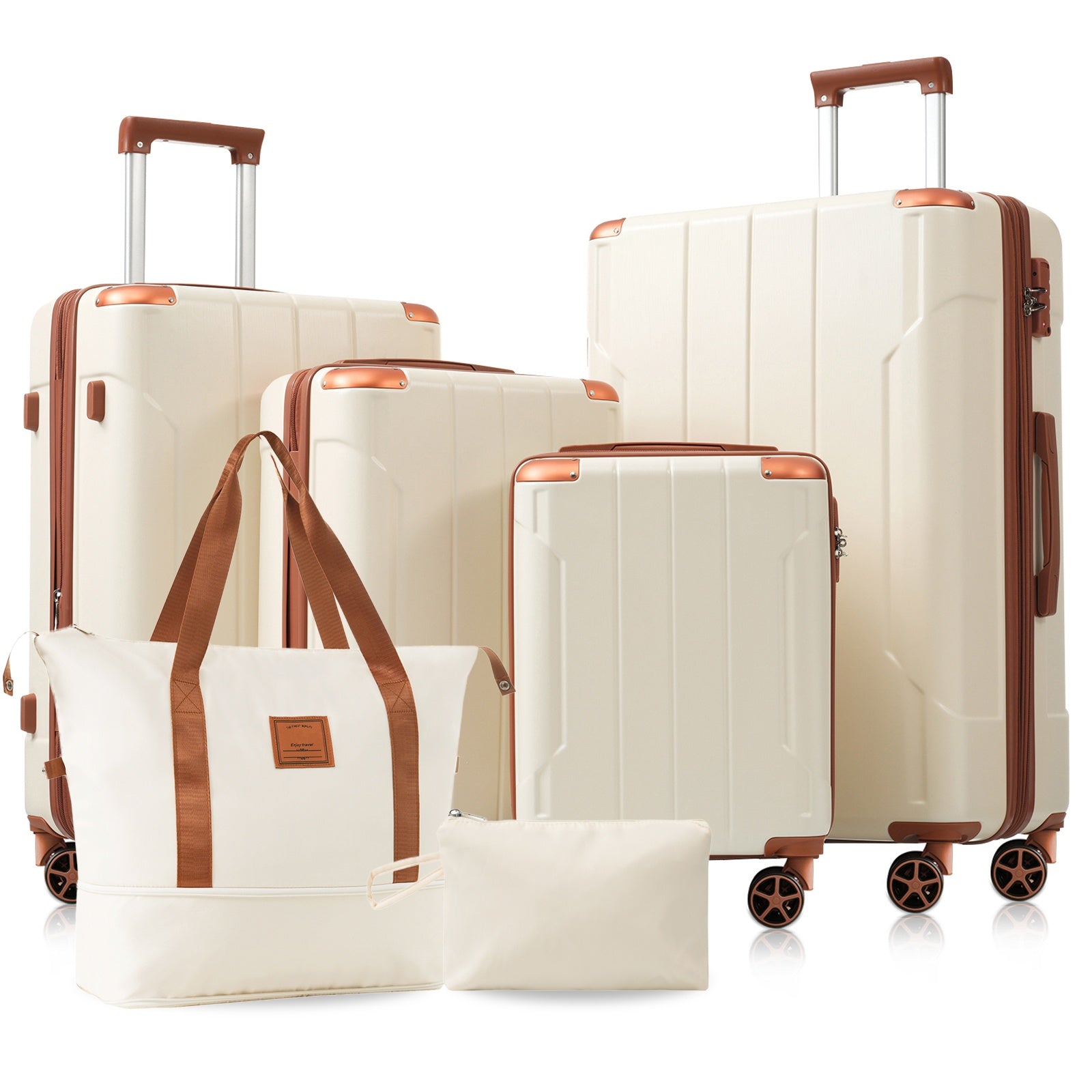 Hardshell Luggage Sets 6 Piece Suitcase Set