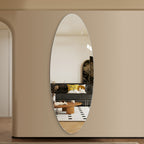 63" x 24" Modern Oval Full Length Wall Mirror