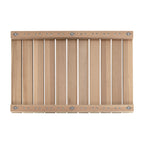 Cedar Wood Shower Mat - Non-Slip Slatted Wooden Bath Mat