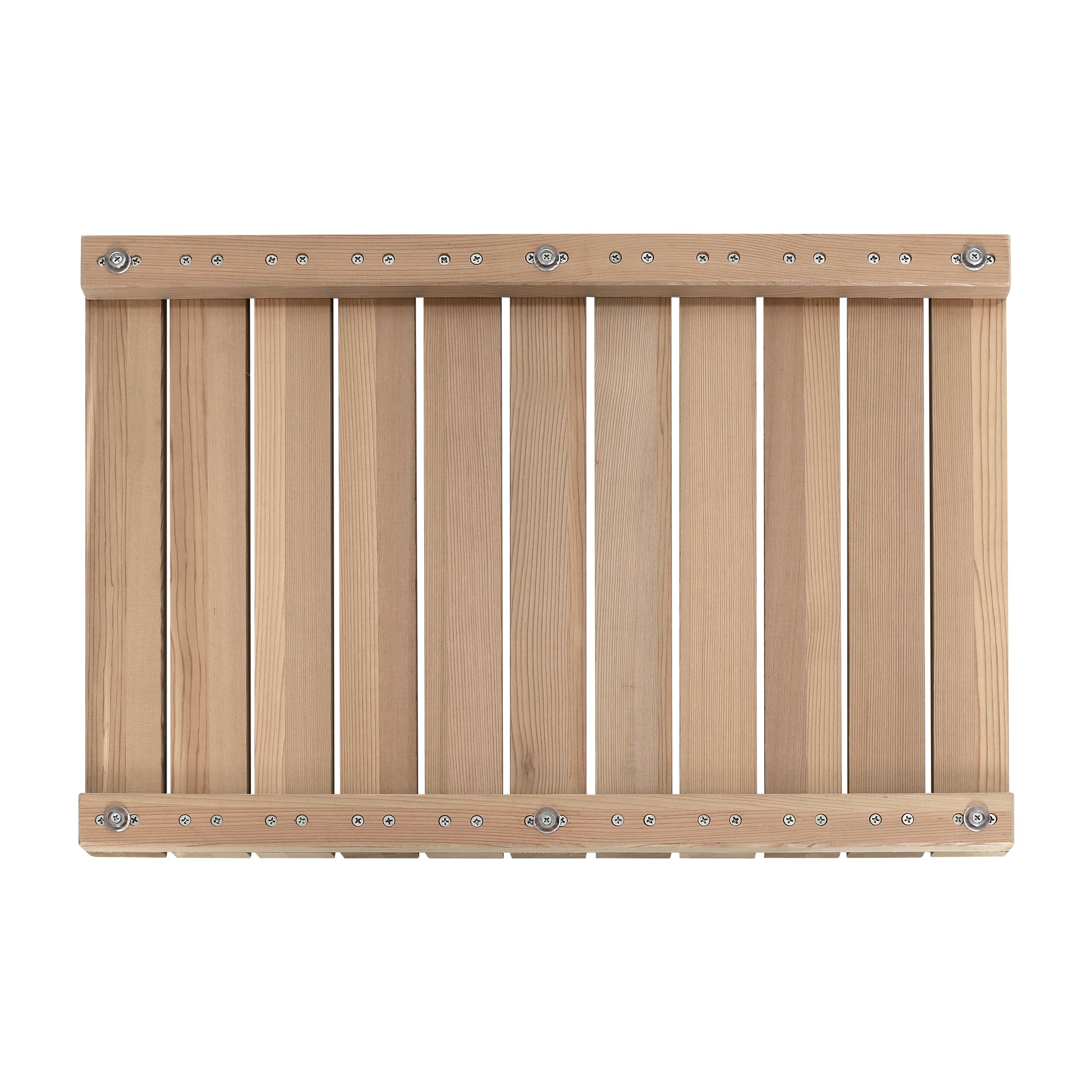 Cedar Wood Shower Mat - Non-Slip Slatted Wooden Bath Mat