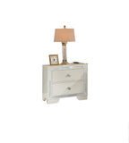Queen Size Bed with LED and Two Nightstands