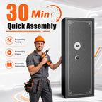 Biometric Large Gun Safe - 57" Quick Access Rifle Safe
