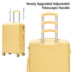 3-Piece Luggage Set (20+24+28 Inch) - Yellow