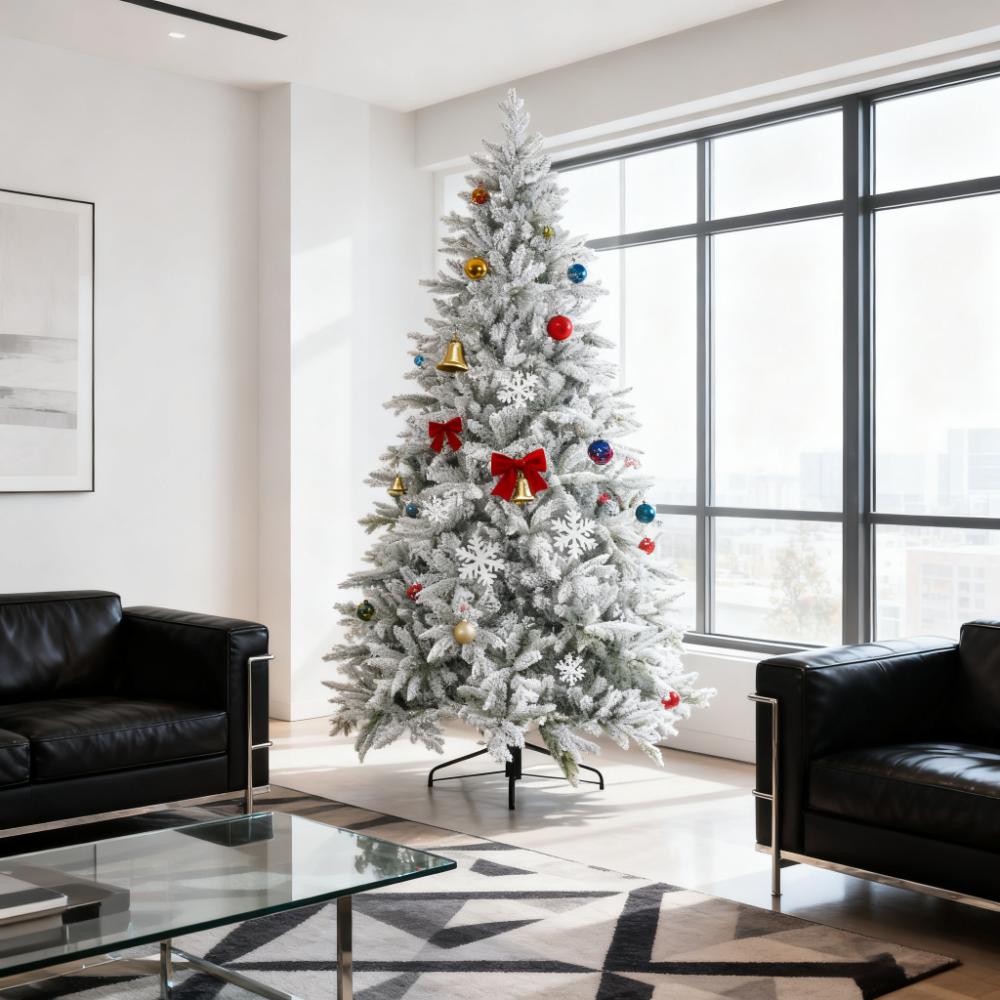 Festive Christmas Decor Artificial Flocked Christmas Tree