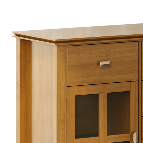 Artisan Solid Wood Sideboard Buffet in Light Golden