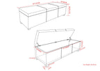 Avalon 54 Inch Wide Extra Large Storage Ottoman Bench