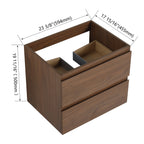 24" Wall-Mounted Bathroom Vanity Cabinet