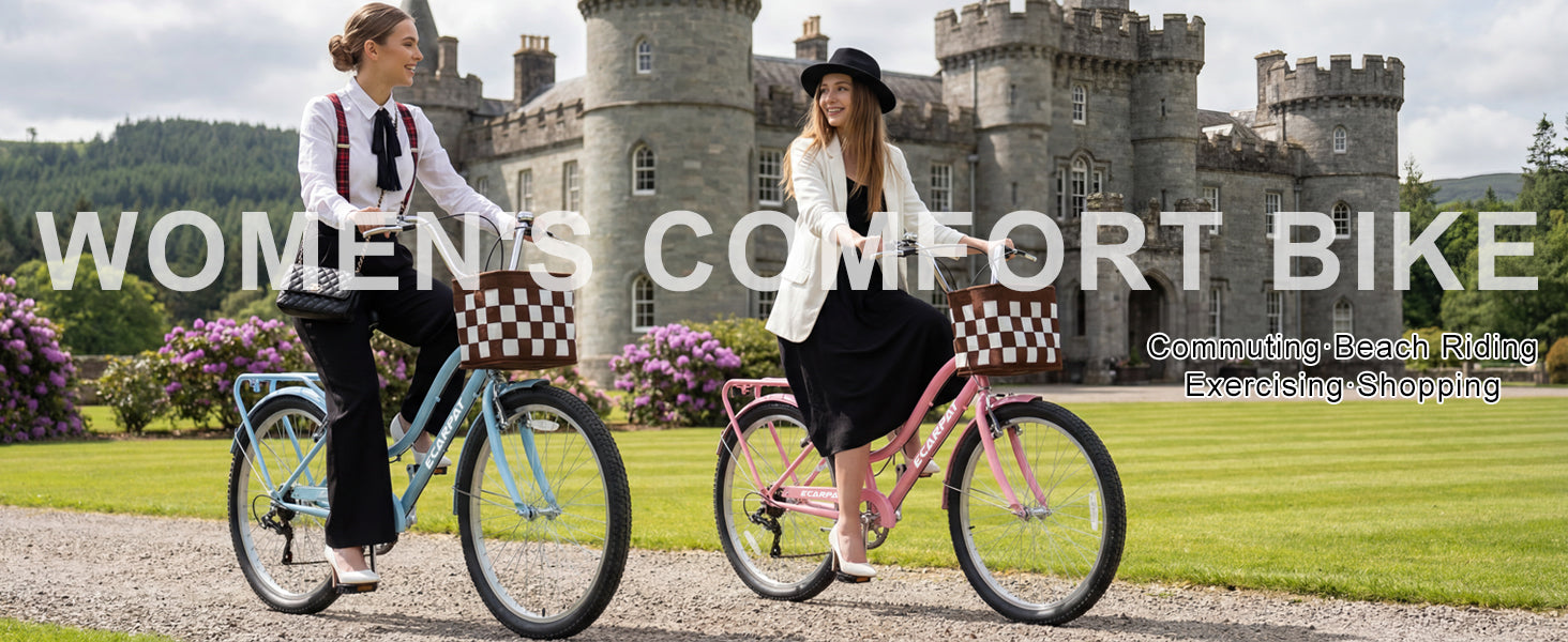 26 Inch 7-Speed City Commuter Bike
