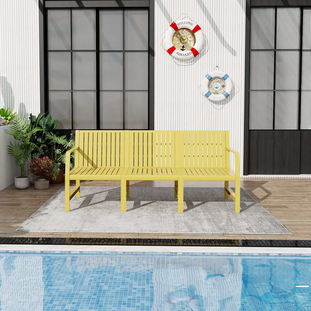 Summer 1-Piece Indoor/Outdoor 3-Seater Sofa