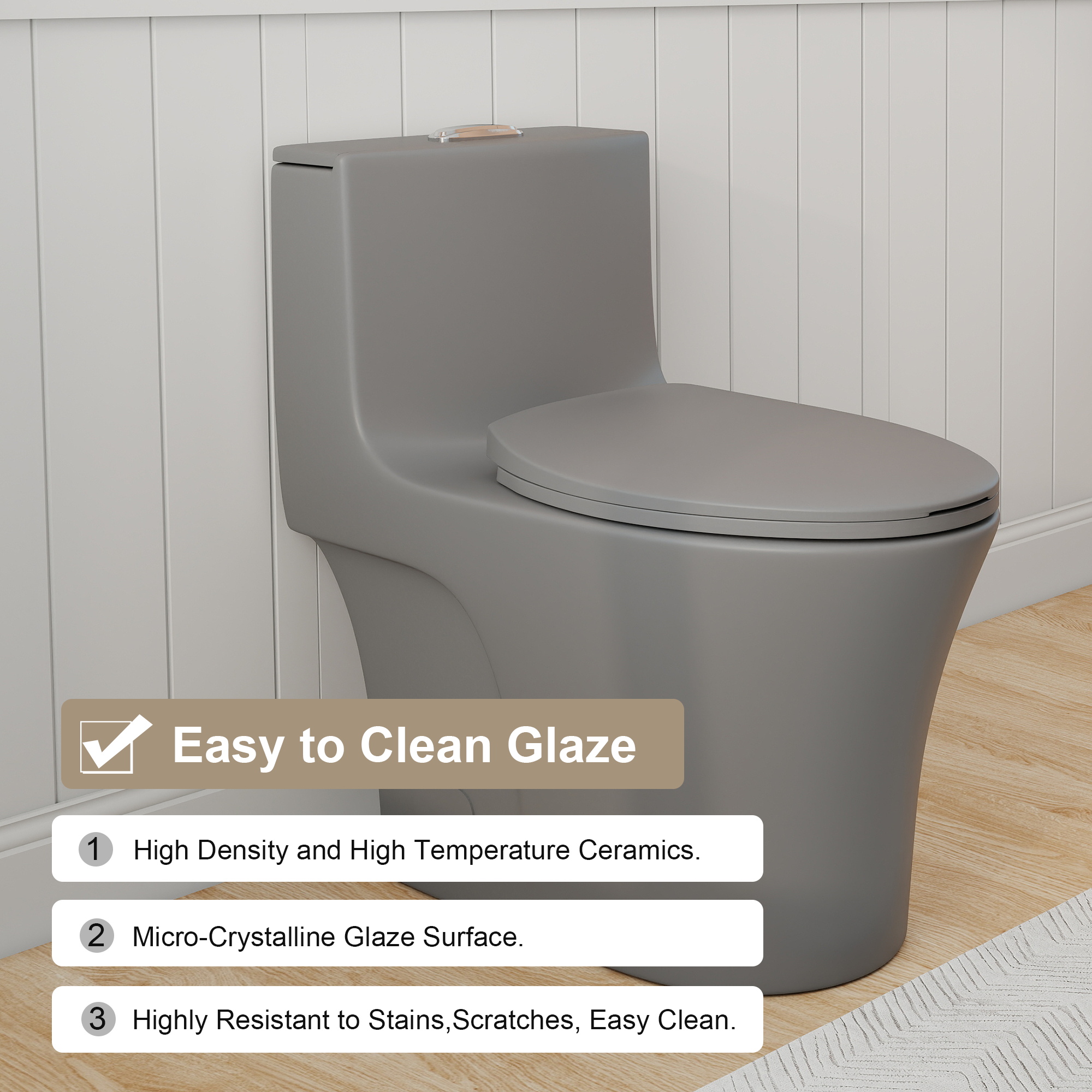 Tornado Flush One-Piece Toilet Elongated