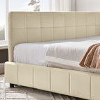 Full Size Upholstered Tufted Bed Frame