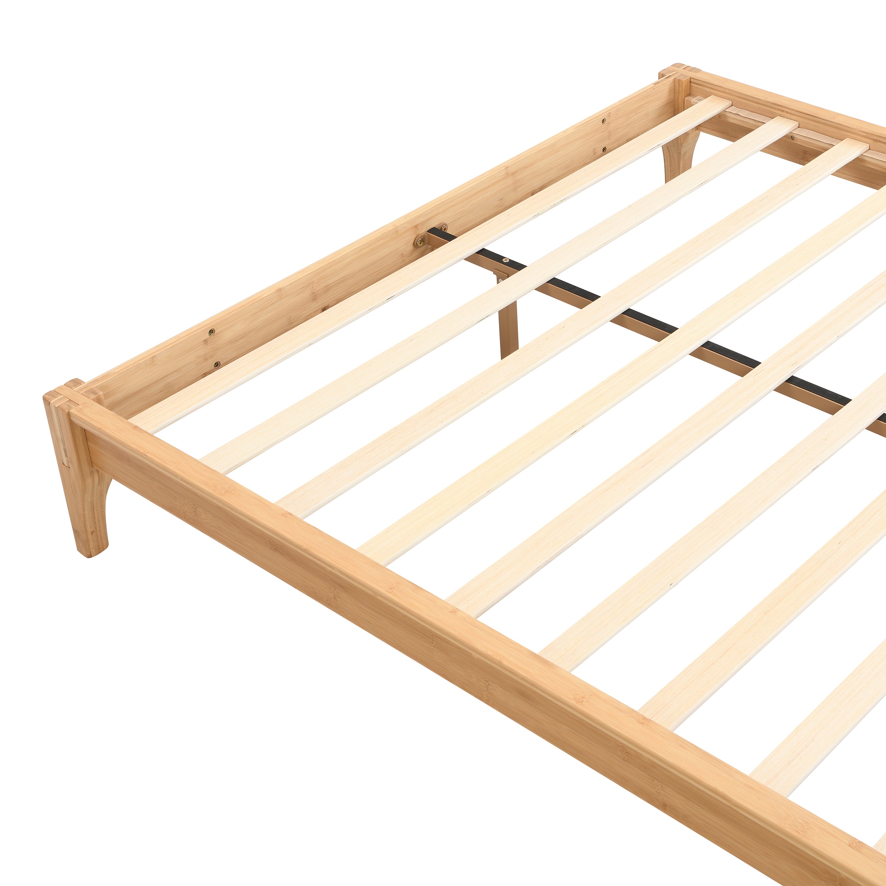 12 Inch Queen Size Solid Dry Bamboo Wood Platform Bed Frame