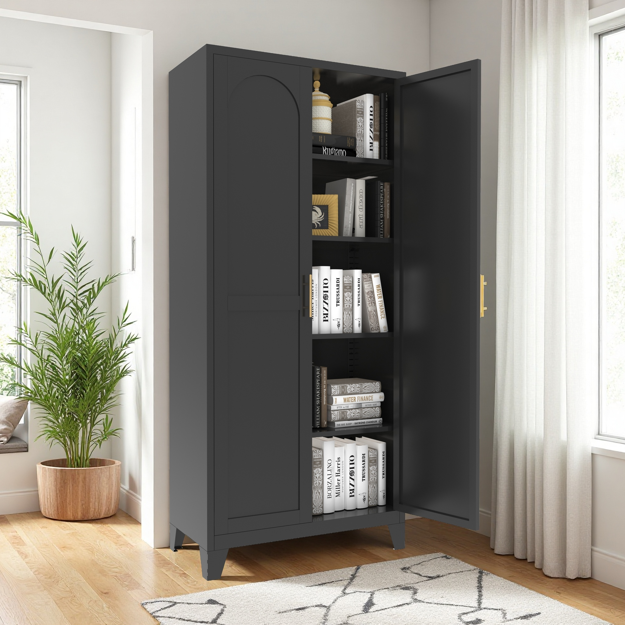 71'' 2 Shapely Doors Cabinet