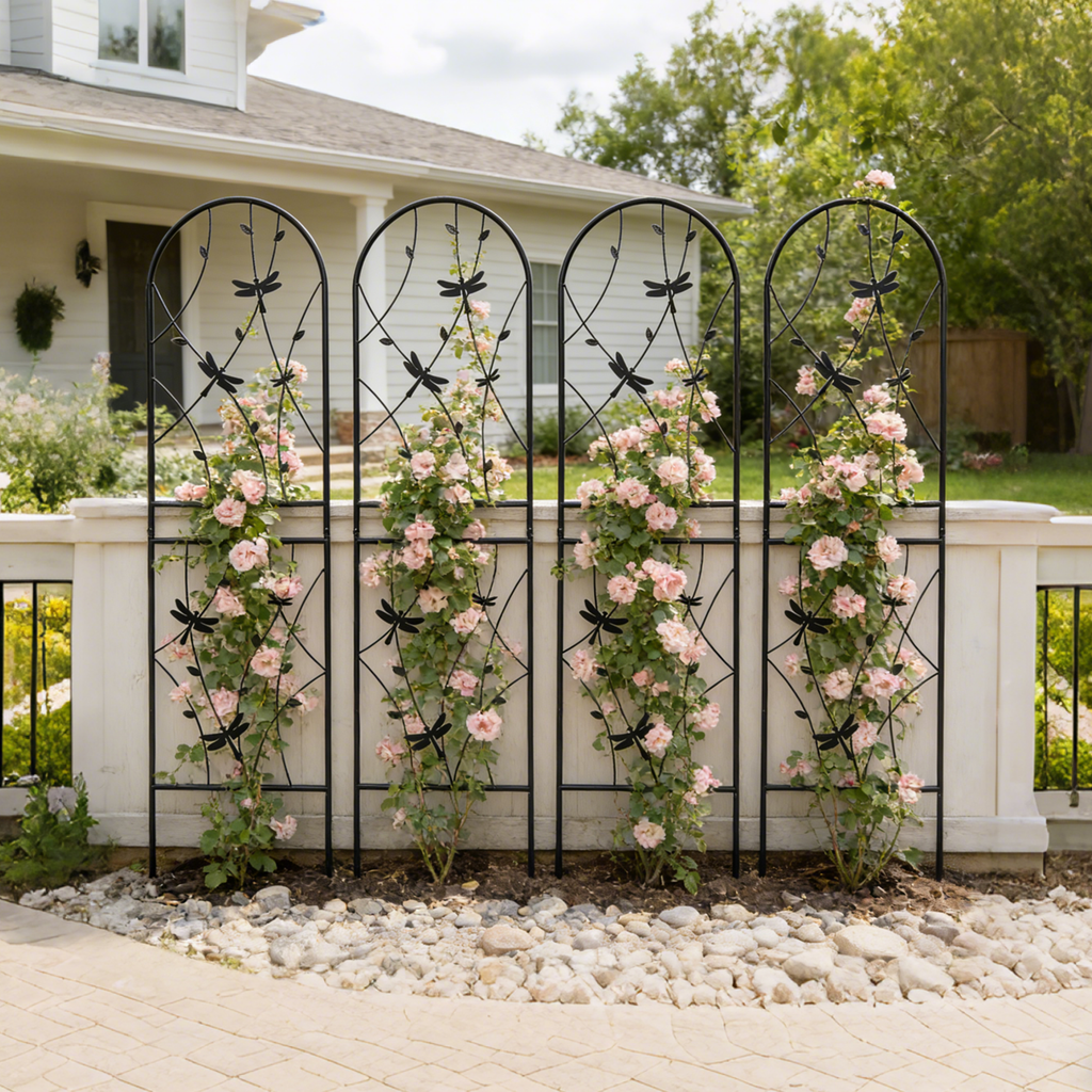 4 Pack Metal Garden Trellis 71" x 19.7"