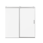 Frameless Single Sliding Soft-Close Shower Doors 68-72" W