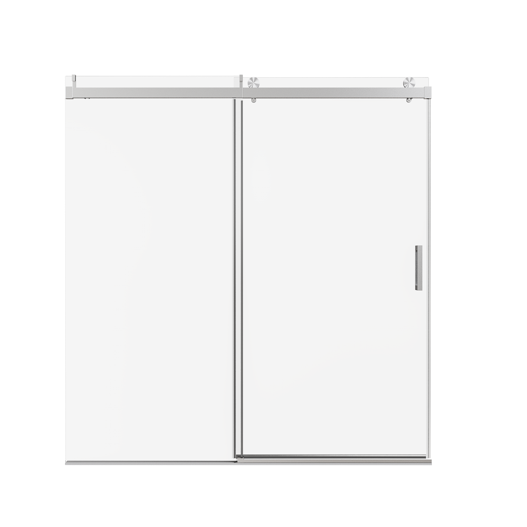 Frameless Single Sliding Soft-Close Shower Doors 68-72" W