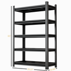 5 Tier Storage Shelves, 2200LBS Adjustable Metal Shelving Unit