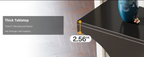 47-Inch Modern Black Console Table