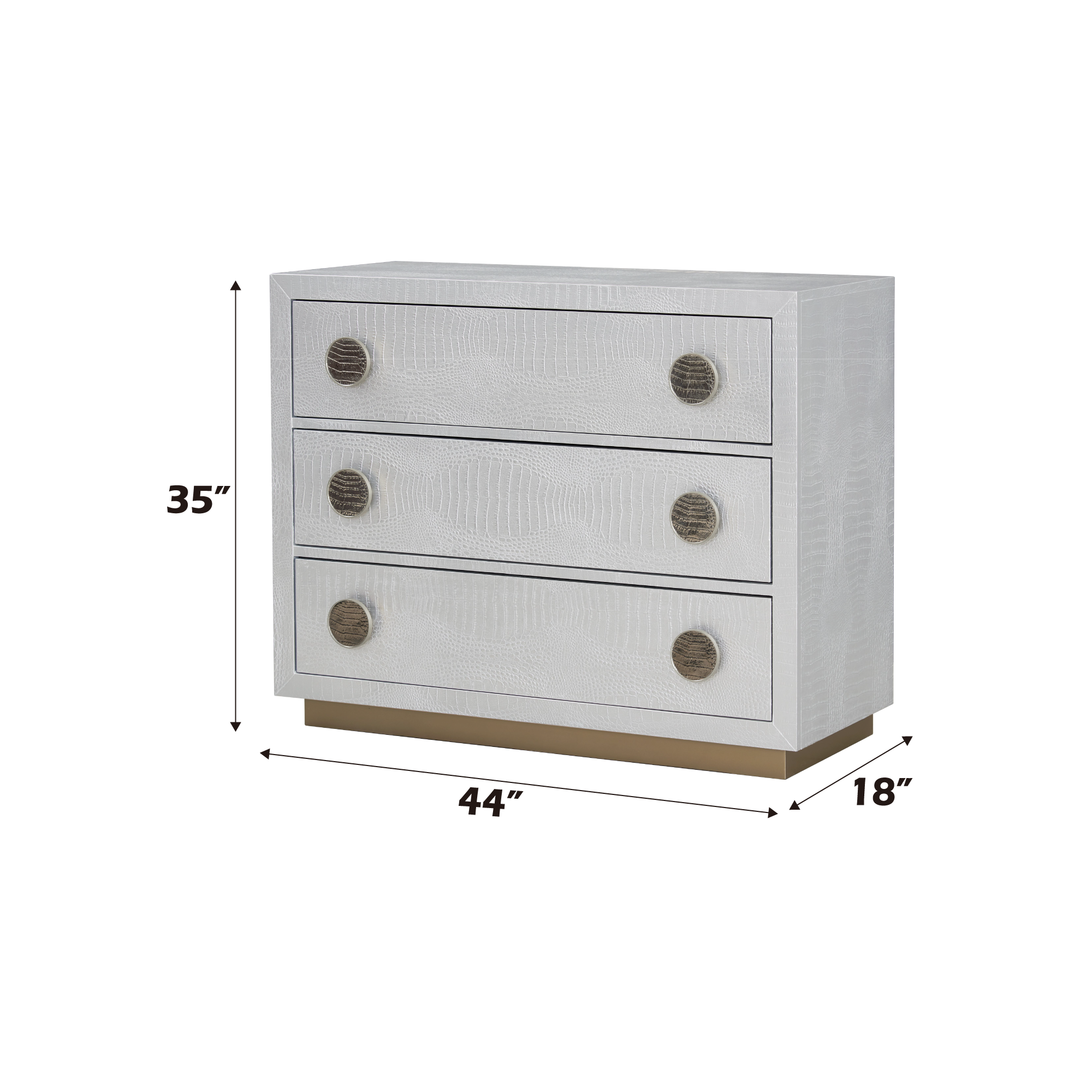 Anpu Faux Leather Cabinet