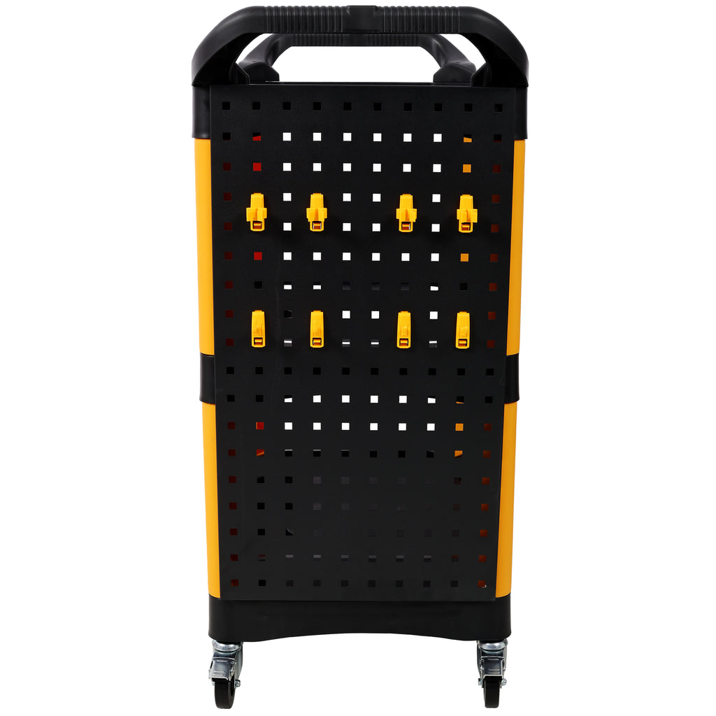 3 Tier Rolling Auto Detail Cart With Wheels