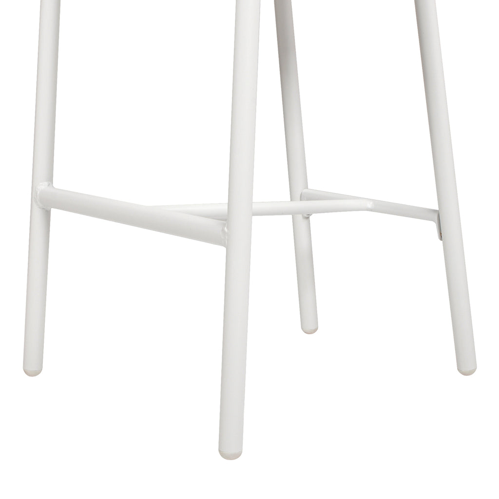 Rowan 27.5" Rope Barrel Low Back Patio Counter Stool - Set of 2