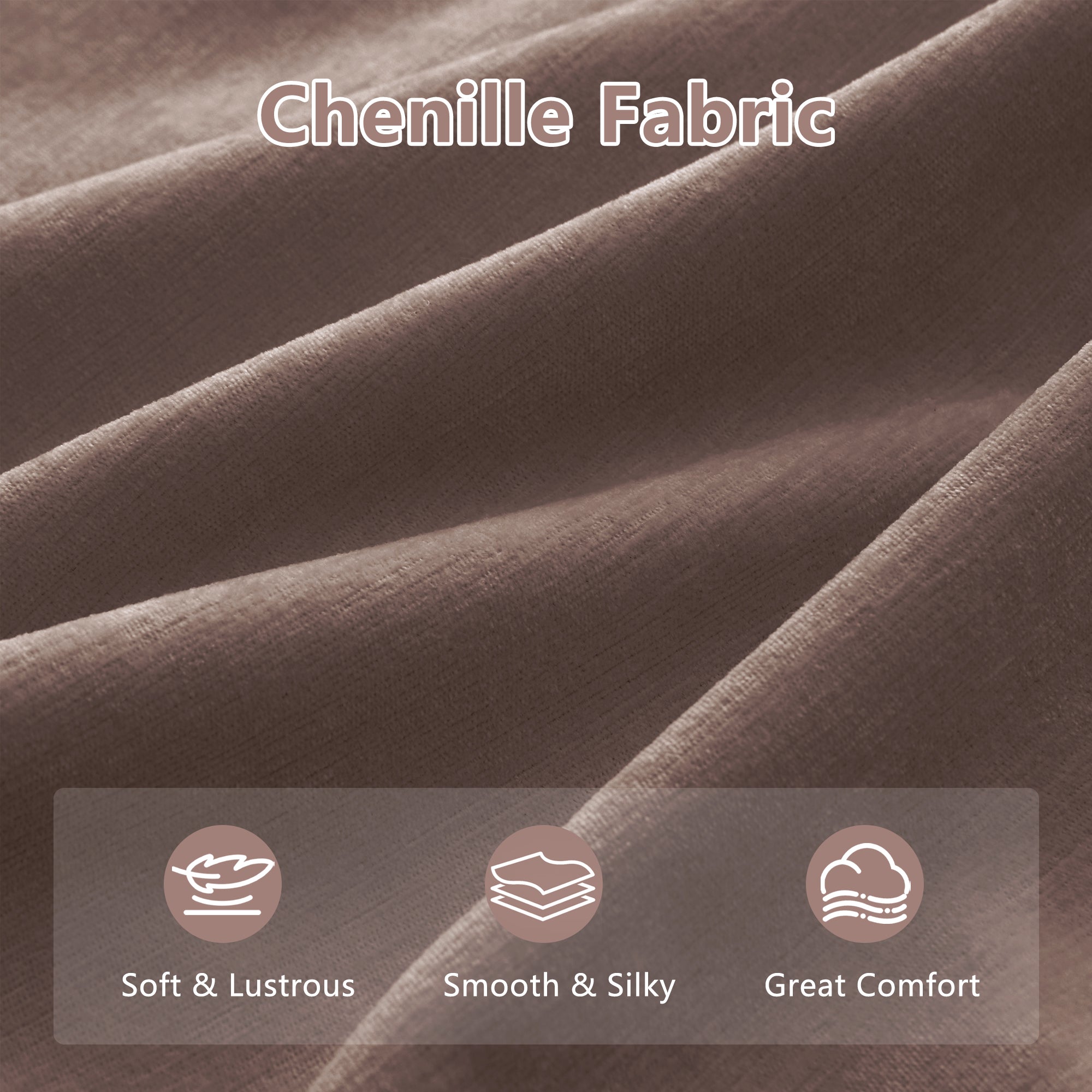 137" Chenille Cloud 4-Seater Sofa
